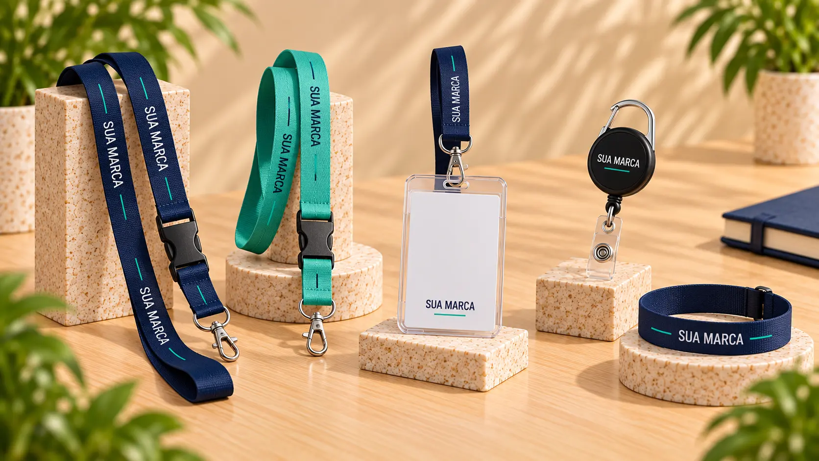 Produtos da categoria Cordões e crachás